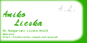 aniko licska business card