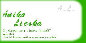 aniko licska business card